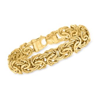 Canaria Canaria 10kt Yellow Gold Large Byzantine Bracelet