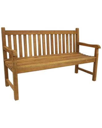 Sunnydaze Teak Outdoor Patio Garden Bench
