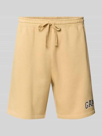 GAP Sweatshorts mit Logo und elastischem Bund in Hellgelb, Gr&ouml;&szlig;e XXL