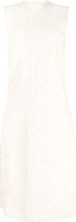 Jil Sander Beige Midi Jurk voor Vrouwen - Dames - Casual kleedjes - Beige - XL - Katoen - Kleedjes