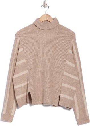 Splendid Bette Turtleneck Sweater in Heather Toast Brown at Nordstrom Rack, Size X-Large