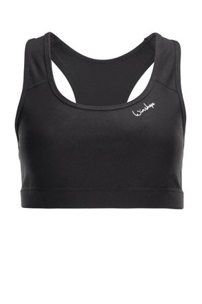 Winshape Sport-Bustier WINSHAPE Functional Comfort Sport-BH SB102C, Damen, Gr. XS, N-Gr, schwarz, 85% Polyester, 15% Elasthan, BHs Sport-Bustier, mit herausneh