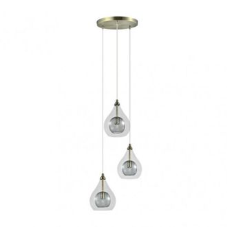 Fabrilamp Fabrilamp - L&aacute;mpara Lhasa 3xg9 Cuero Regx30x30 Cm
