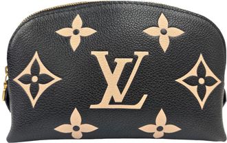 Louis Vuitton Beige Black Monogram Empreinte Pochette Pouch (Pre-Owned)
