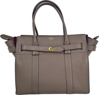 Mulberry Small Bayswater Tote Bag in Brown Leather