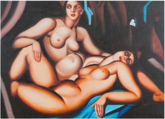 Biscottini International Biscottini - Cuadro &Oacute;leo Sobre La Tela Pintado A La Mano Nudi Di Donna