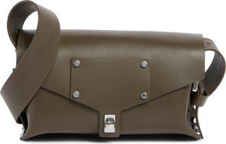AllSaints Miro Leather Satchel in Olive Green at Nordstrom Rack