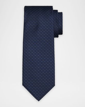 Stefano Ricci Men & apos;s Woven Geometric Silk Tie