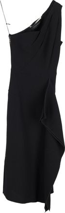 Roland Mouret Vestido Rivoli Midi-jurk in zwarte viscose