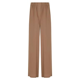 Federica Tosi Wide Trousers, female, Brown, Size: 2XS Fluid pants