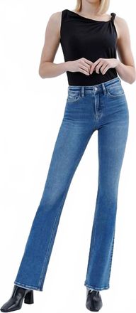 Flying Monkey Hi Rise Bootcut Jeans In Denim