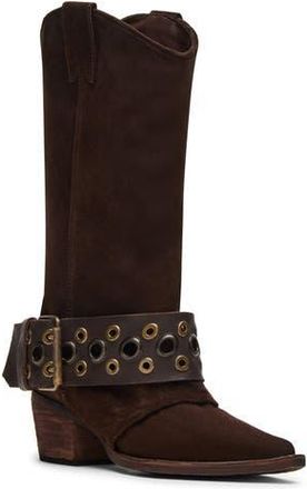 Steve Madden Ashwood Tall Boot in Brown Sued at Nordstrom Rack, Size 5.5