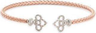 Meshmerise Diamond Woven Cuff Bracelet in Rose Gold at Nordstrom Rack