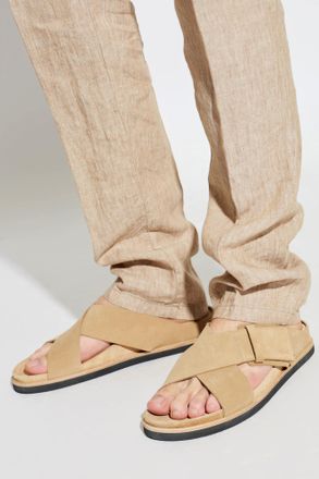 Paul & Shark Suede Slides, Mens, Beige