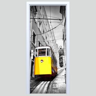 OEM Adhesivo De Tela Para Puerta, Tranv&iacute;a Amarillo 337pd