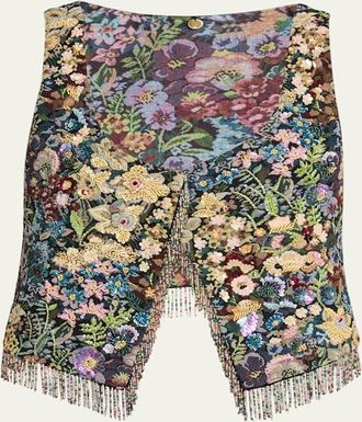 Kobi Halperin Hazel Tapestry Beaded Vest