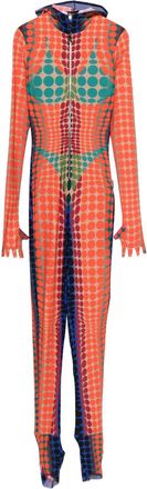 Jean Paul Gaultier Tuta intera a pois - Arancione