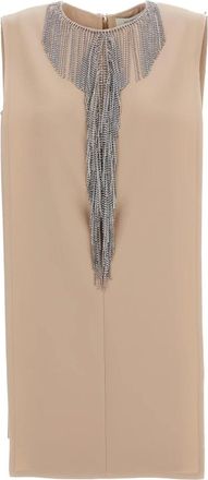 Sportmax Dames, Jurken, Beige, Maat: XS