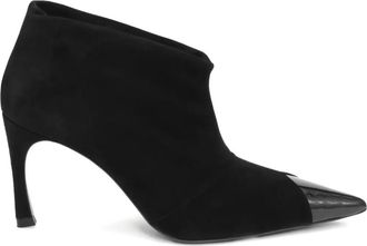 Rotate Stivali a punta in pelle scamosciata - Nero