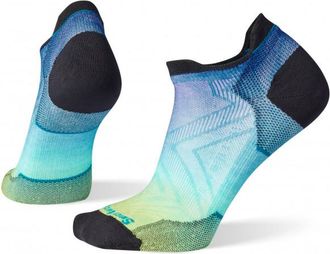 Smartwool Run Zero Cushion Ombre Print Low Ankle Laufsocken für Damen | bunt