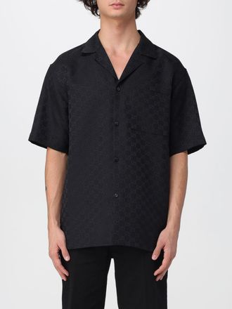 Gucci Camicia in misto lino con monogram