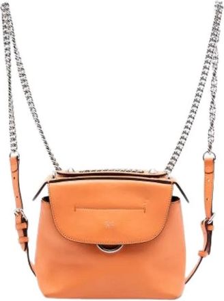 Fendi Pre-owned Back To School Rugzak - Dames - Vintage Rugzakken - Oranje - ONE Size - Leer - Vintage