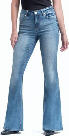 1822 Denim Tall Mid Rise Flare Jeans In Medium Wash
