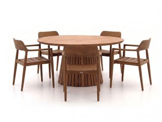 Bellagio la vita attrattiva Bellagio Balba/Santa Severina &oslash;150cm dining tuinset 6-delig stapelbaar