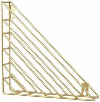 OEM Revistero De Pared Geom&eacute;trico N&oacute;rdico - Revistero De Metal - Para Ba&ntilde;o, Oficina Y Entrada - Hierro (dorado)