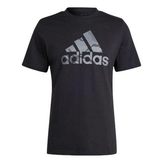 adidas Camo Badge of Sport Graphic T-shirt Asia Sizing Black IR5828