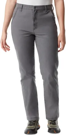 G.H. Bass & Co. Bass Outdoor Ankle Pants Womens Dark Gray High-Rise Slim Fit Pockets FTS386