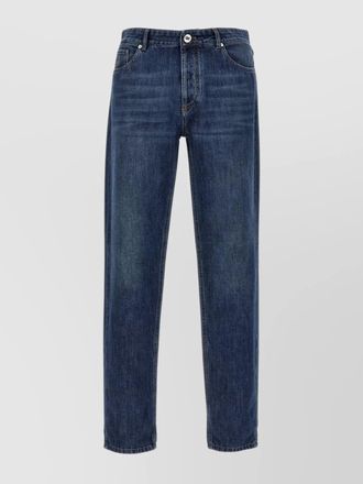 Brunello Cucinelli denim mid-rise slim straight-leg jeans