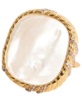 Be Maad Ring aus vergoldetem Messing Dona