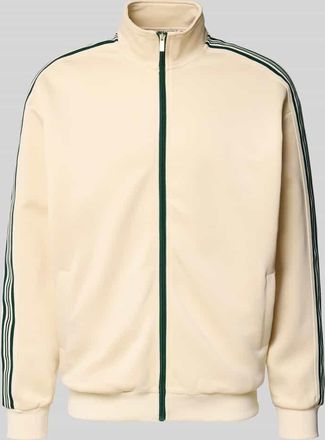 Only & Sons Relaxed Fit Sweatjacke mit Kontraststreifen Modell RIBER in Offwhite, Gr&ouml;&szlig;e XXL