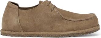 Birkenstock Schoenen, Dames, Beige, 36 EU, Beige Veterschoenen van polyurethaan