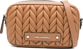 Karl Lagerfeld Borsa a tracolla K/Weave trapuntata - Marrone