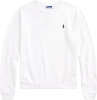 Polo Ralph Lauren Casual Long Sleeve Sweatshirt - female - Polo Ralph Lauren - Sweatshirts - White - M - Sweatshirts & Hoodies