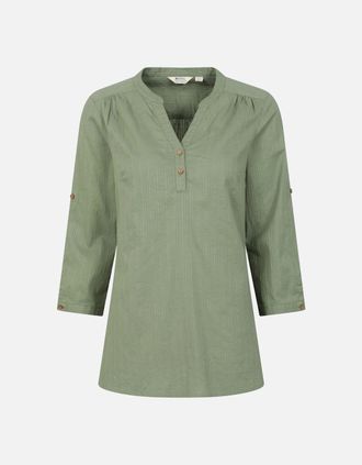 Mountain Warehouse Womens Mountain Warehouse Womens/Ladies Petra Relaxed Fit 3/4 Sleeve Shirt - Green - Size: 12