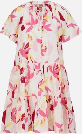 HUGO BOSS Womens Darouna Dress - Multi - Size: 10