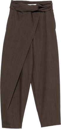 R&oacute;he Wrap-style Twist-detail Trousers