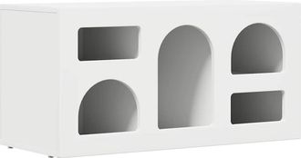 vidaXL Mobile Tv Elst 80 X 35 X 40 Cm Bianco Legno Ingegnerizzato Vidaxl
