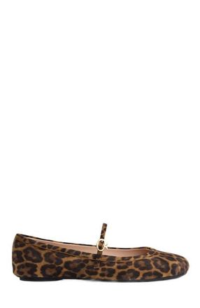 Gianvito Rossi Carla Ballerina in Leopard Brown at Nordstrom, Size 41.5