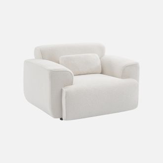 Sweeek Sill&oacute;n De Tela Borreguito Con Coj&iacute;n Incluido