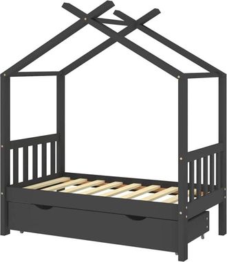 vidaXL Giroletto per Bambini con Cassetto in Legno di Pino 70x140cm - Vidaxl