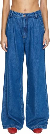 Pistola Denim Victoria Lightweight High Rise Denim Trouser Pant In Midnight Sun Wash