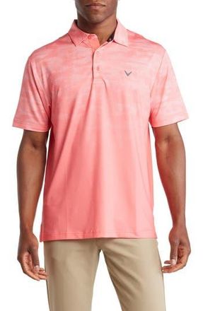 Callaway Ombr&eacute; Golf Polo in Sun Kissed Coral at Nordstrom Rack, Size Xx-Large