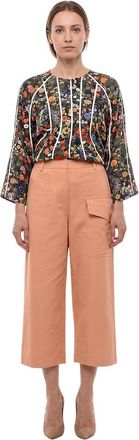 Stella McCartney Light Pink Straight Cargos Pants