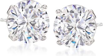 Ross-Simons CZ Stud Earrings in 14kt White Gold