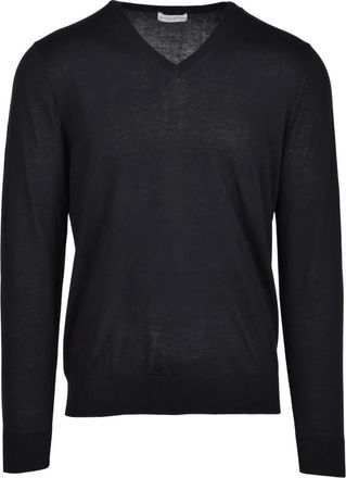Ballantyne V-neck Knitwear, male, Black, L, Maglia