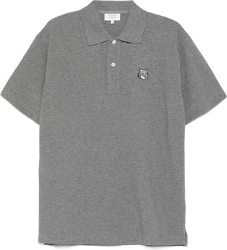 Maison Kitsuné Poloshirt met logopatch - Grijs